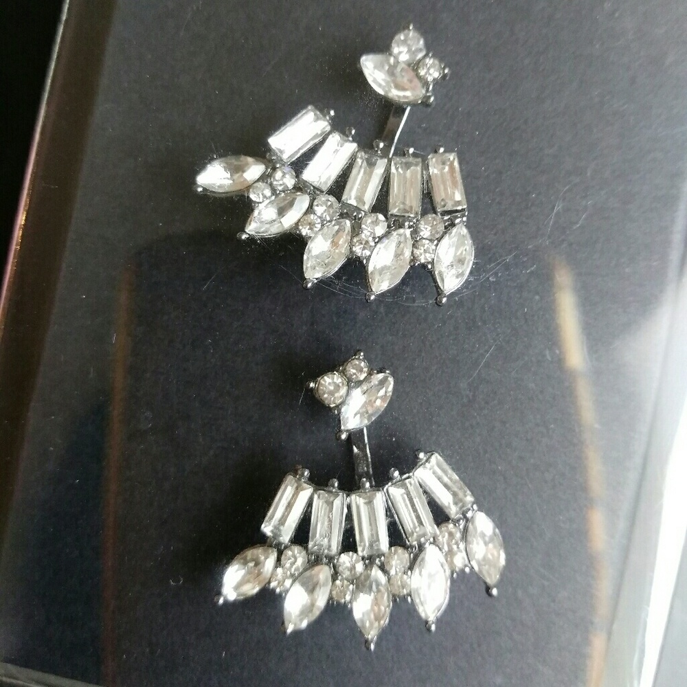Zara GLASS Earring Jacket - Picture 4 of 5